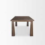 Wolcott Dark Brown Rectangular Dining Table - Ornate Home