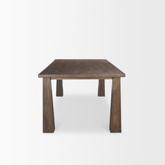 Wolcott Dark Brown Rectangular Dining Table - Ornate Home
