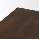 Wolcott Dark Brown Rectangular Solid Wood Bench - Ornate Home