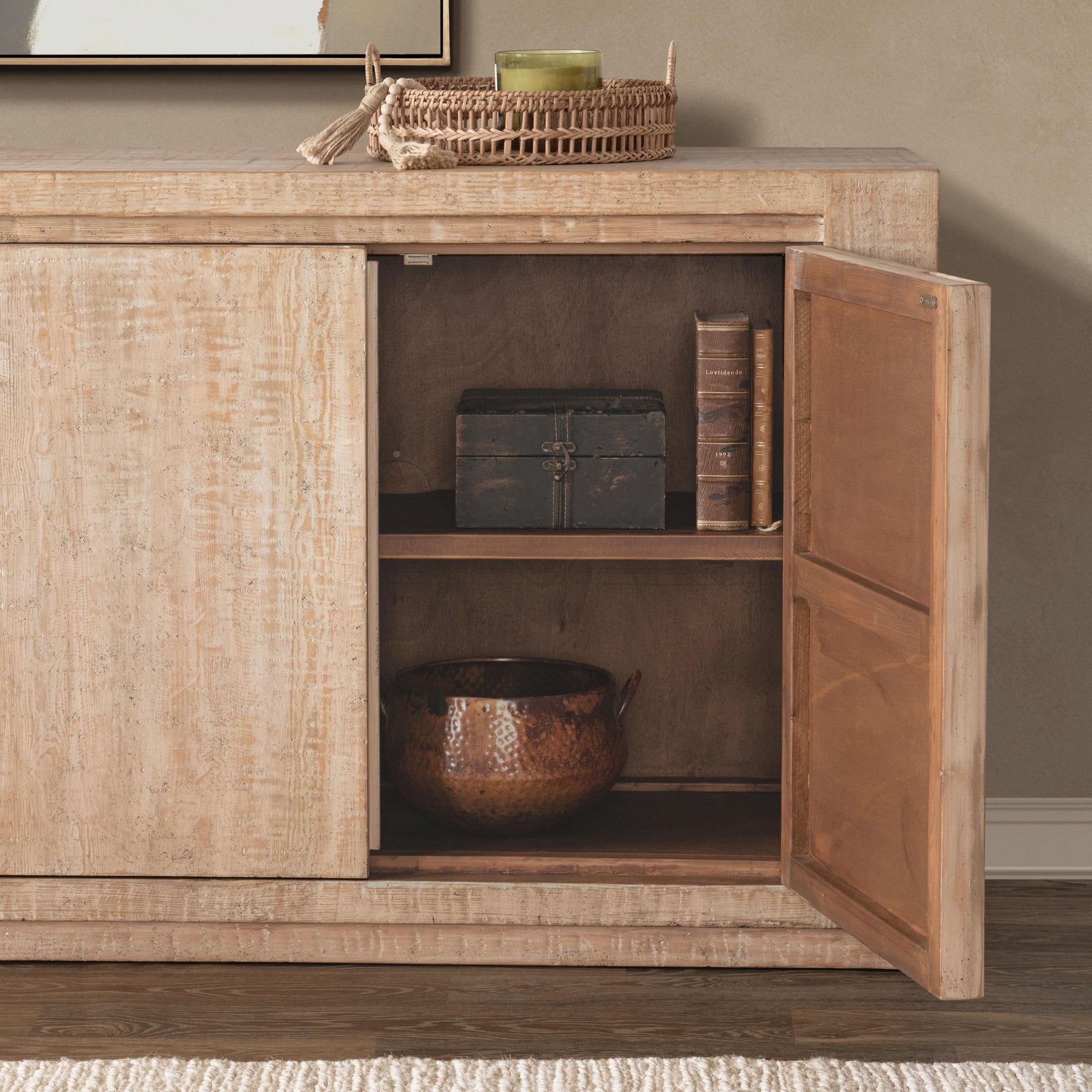 Wolden Antique Beige 4 Door Buffet - Ornate Home