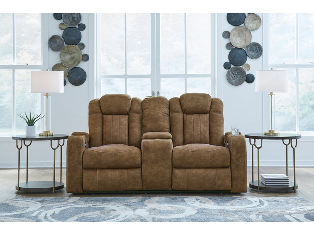 Wolfridge Brindle Power Reclining Loveseat (Online Special Price) - Ornate Home