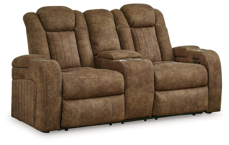 Wolfridge Brindle Power Reclining Loveseat - Ornate Home