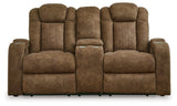 Wolfridge Brindle Power Reclining Loveseat - Ornate Home