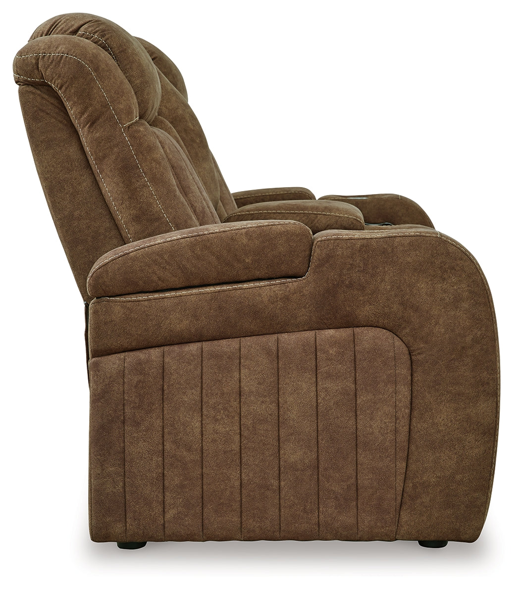 Wolfridge Brindle Power Reclining Loveseat - Ornate Home