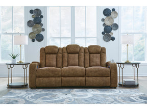 Wolfridge Brindle Power Reclining Sofa (Online Special Price) - Ornate Home