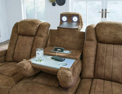 Wolfridge Brindle Power Reclining Sofa - Ornate Home