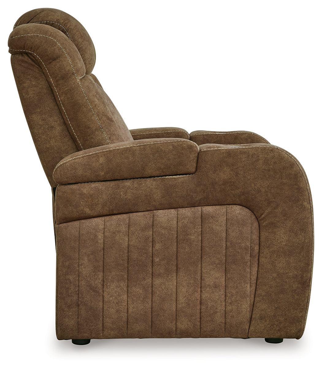Wolfridge Brindle Power Reclining Sofa and Power Recliner (Online Special Price) - Ornate Home