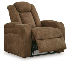 Wolfridge Brindle Power Reclining Sofa and Power Recliner - Ornate Home