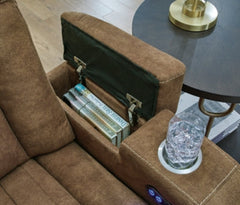 Wolfridge Brown Power Reclining Sofa and Loveseat - Ornate Home