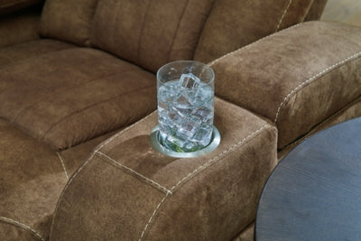 Wolfridge Brown Power Reclining Sofa and Loveseat - Ornate Home