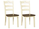 Woodanville Cream & Brown Dining Chair (Set of 2) (Online Special Price) - Ornate Home