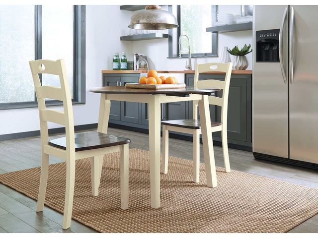 Woodanville Cream & Brown Dining Room Set / 3pc (Online Special Price) - Ornate Home