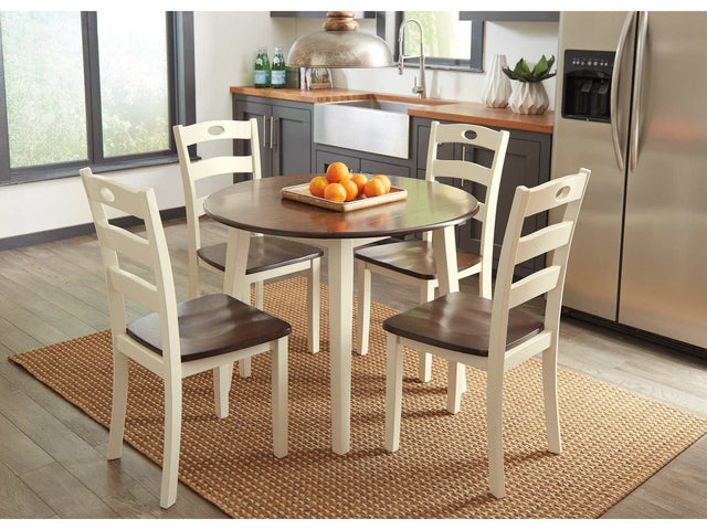 Woodanville Cream & Brown Dining Room Set / 5pc (Online Special Price) - Ornate Home