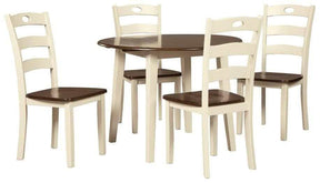 Woodanville Cream & Brown Dining Room Set / 5pc (Online Special Price) - Ornate Home