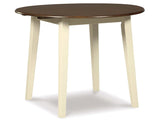 Woodanville Cream & Brown Dining Table w/ Drop Leaf (Online Special Price) - Ornate Home