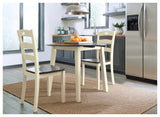 Woodanville Cream/Brown Dining Table with 2 Chairs (Online Special Price) - Ornate Home