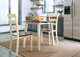 Woodanville Cream/Brown Dining Table with 2 Chairs (Online Special Price) - Ornate Home