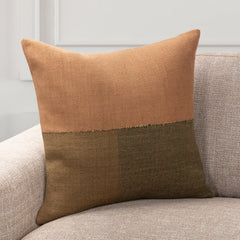 Woodland Chestnut/Olive Green 22"x22" Throw Pillow (Set of 2) - Ornate Home