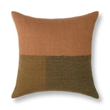 Woodland Chestnut/Olive Green 22"x22" Throw Pillow (Set of 2)
