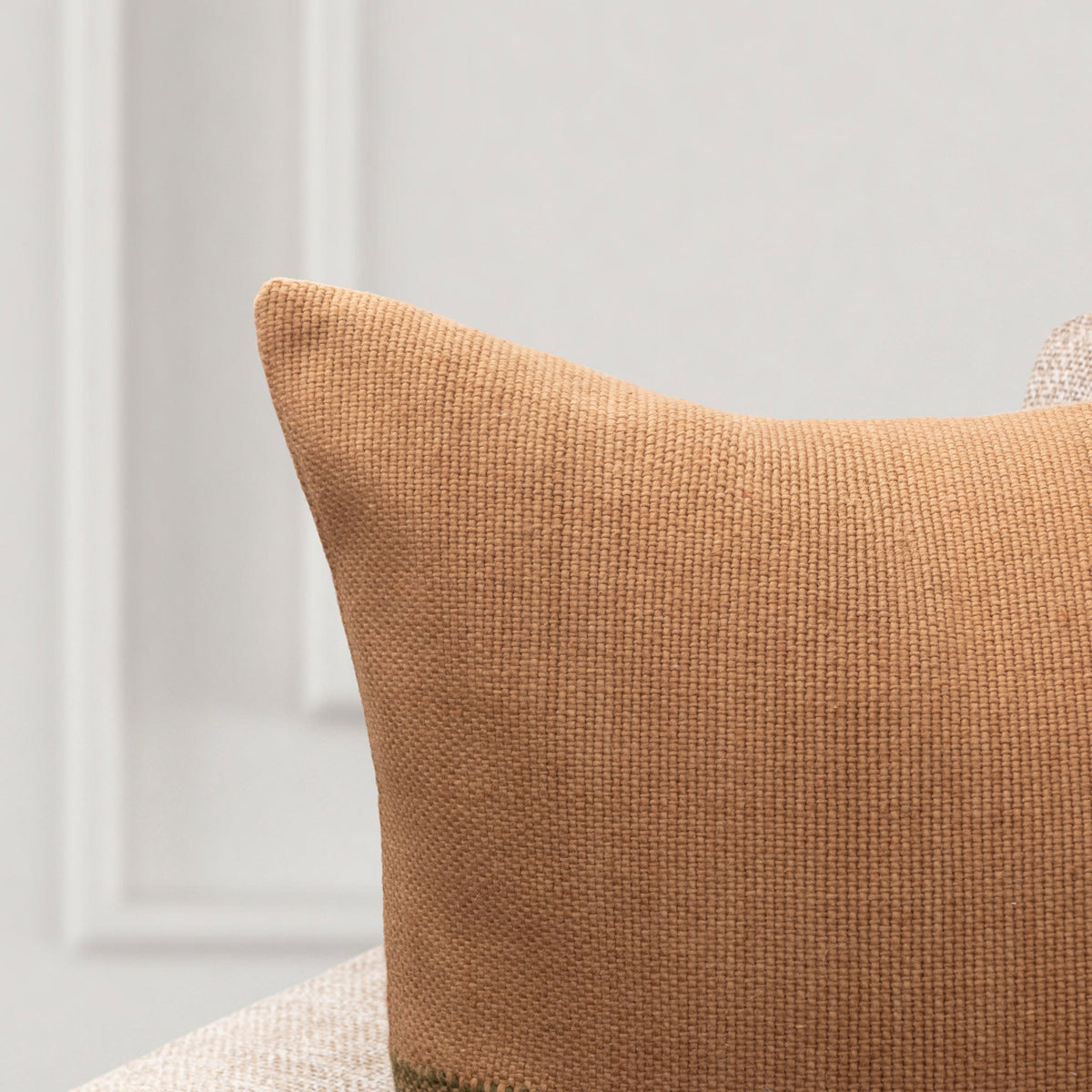 Woodland Chestnut/Olive Green 22"x22" Throw Pillow (Set of 2)