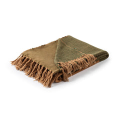 Woodland Chestnut/Olive Green Throw - Ornate Home