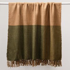 Woodland Chestnut/Olive Green Throw - Ornate Home