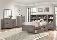 Woodrow Brown 4-Piece Twin Bedroom Set - Ornate Home