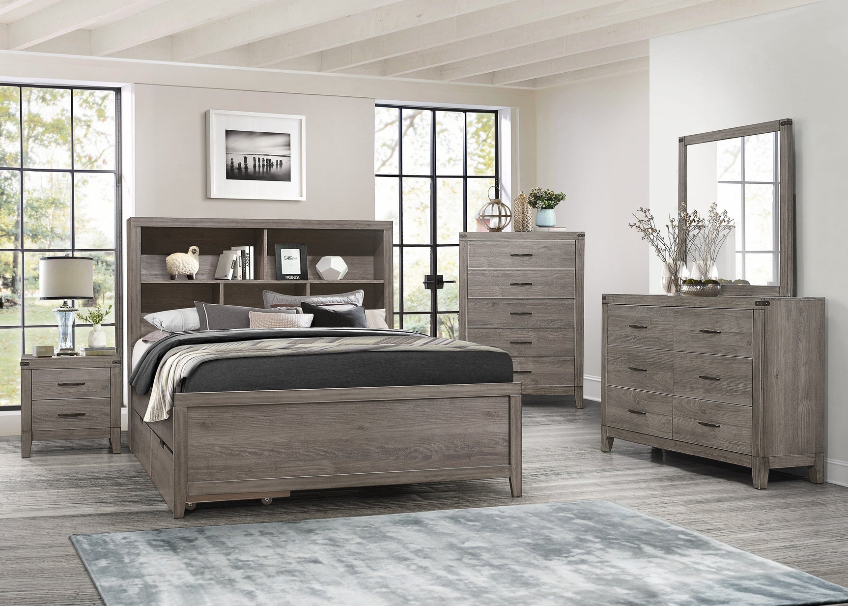 Woodrow Brown Full Platform Bed - Ornate Home
