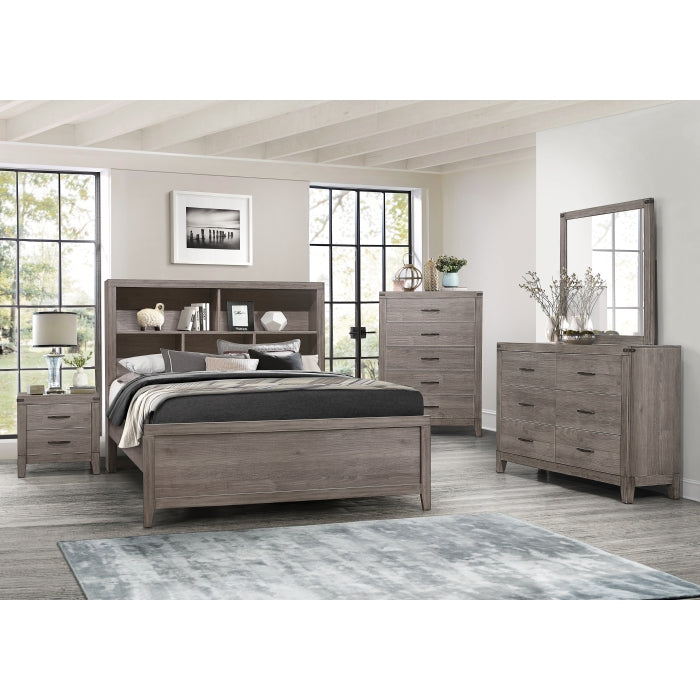 Woodrow Brown Queen Platform Bed - Ornate Home