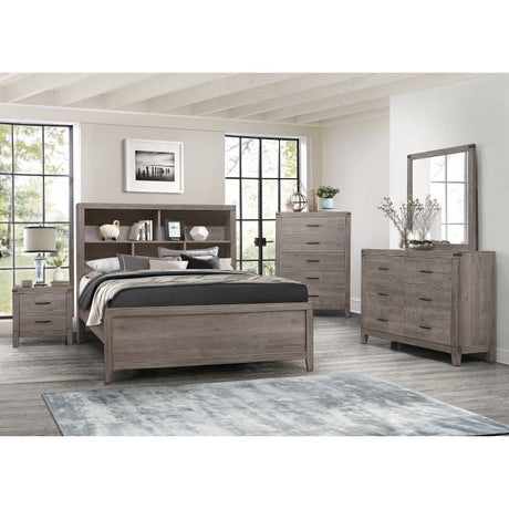 Woodrow Brown Queen Platform Bed - Ornate Home