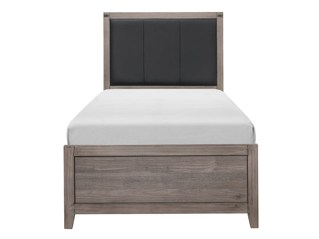 Woodrow Brown Twin Bed - Ornate Home