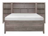 Woodrow Brownish Gray 3-piece Set Full Wall Bed - Ornate Home
