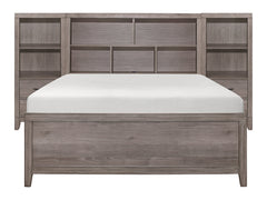 Woodrow Brownish Gray 3-piece Set Full Wall Bed - Ornate Home