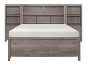 Woodrow Brownish Gray 3-piece Set Full Wall Bed - Ornate Home