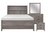 Woodrow Brownish Gray 4-piece Queen Bedroom Set - Ornate Home