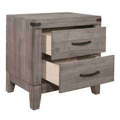 Woodrow Brownish Gray 4-piece Twin Bookcase Bedroom Set - Ornate Home
