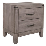 Woodrow Brownish Gray 5-Piece Twin Bedroom Set - Ornate Home