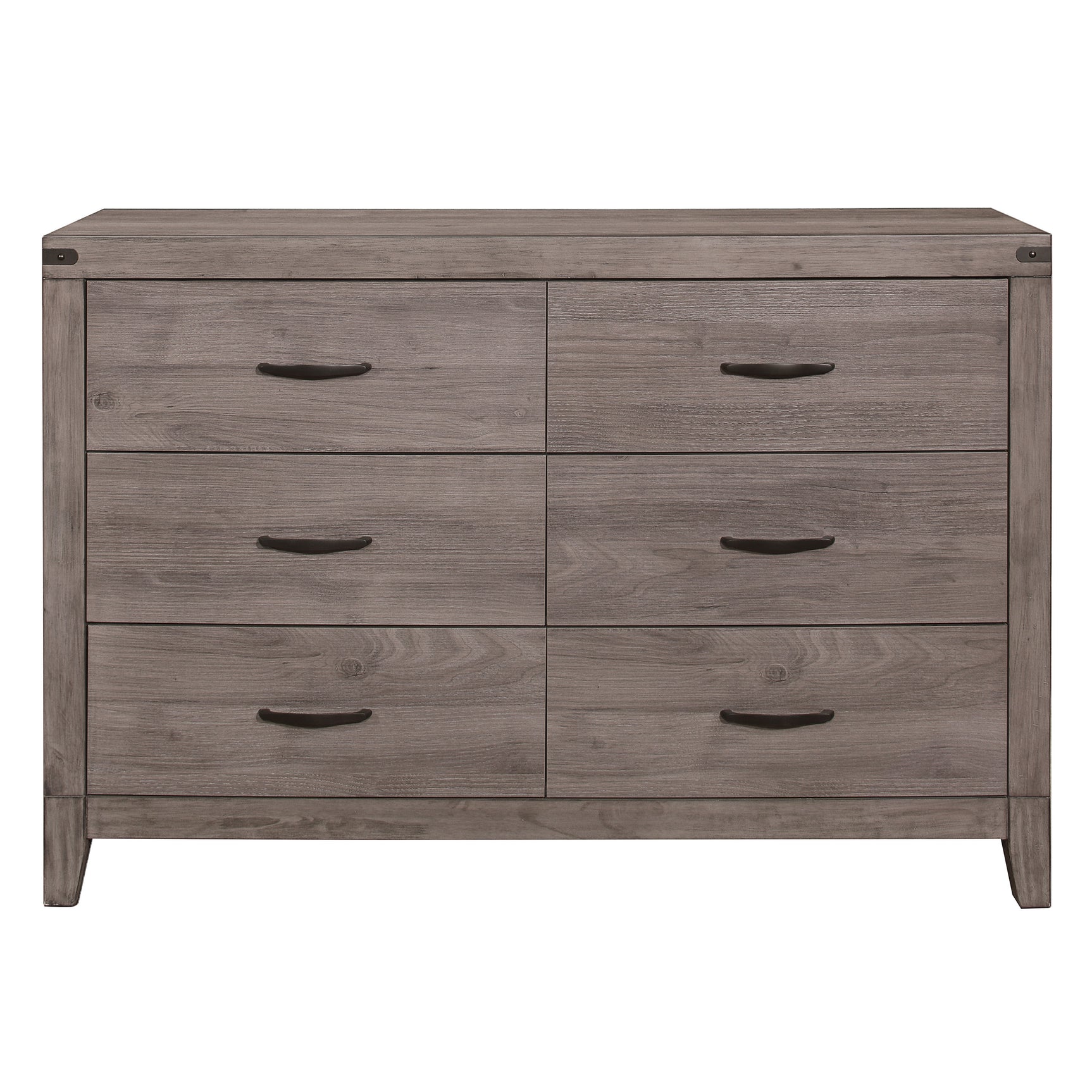 Woodrow Brownish Gray 5-Piece Twin Bedroom Set - Ornate Home
