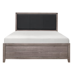Woodrow Brownish Gray/Black 5-Piece Queen Bedroom Set - Ornate Home