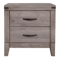 Woodrow Brownish Gray/Black 5-Piece Queen Bedroom Set - Ornate Home