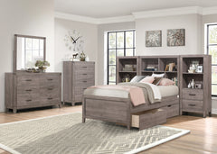 Woodrow Brownish Gray Twin/Full Toy Boxes (One Set) - Ornate Home