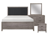 Woodrow Gray 4-piece Queen Bedroom Set - Ornate Home