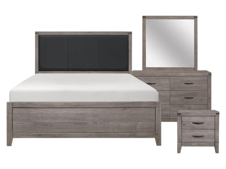 Woodrow Gray 4-piece Queen Bedroom Set - Ornate Home