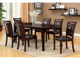 Woodside Dark Cherry/Espresso 7 Pc. Dining Room Set - Ornate Home