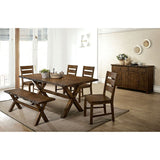 Woodworth Walnut Padded Side Chair (Set of 2) - Ornate Home