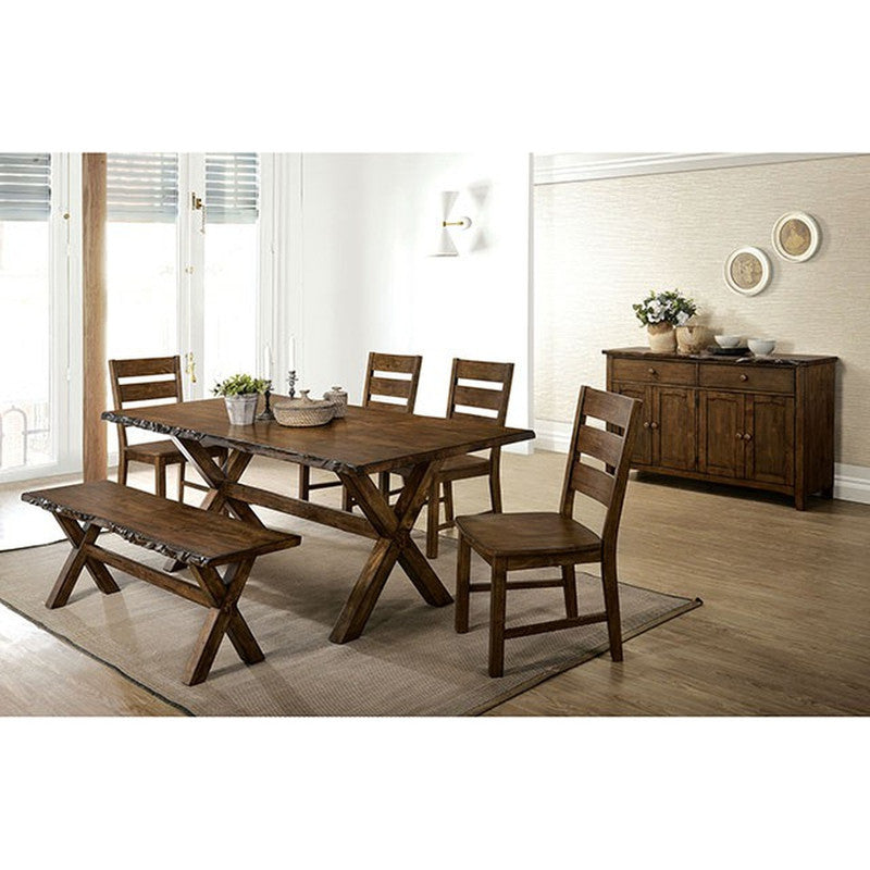 Woodworth Walnut Padded Side Chair (Set of 2) - Ornate Home