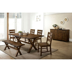 Woodworth Walnut Padded Side Chair (Set of 2) - Ornate Home