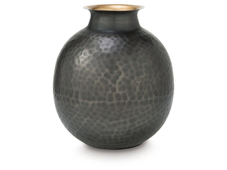 Woody Pewter/Gold Vase - Ornate Home