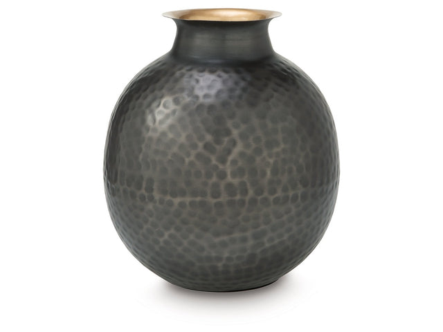 Woody Pewter/Gold Vase - Ornate Home