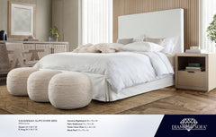 Wool White Natural Wool Pouf - Ornate Home